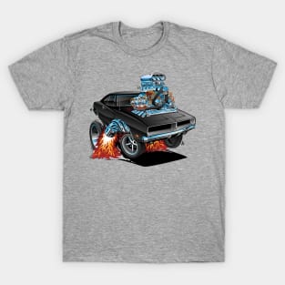 Classic 69 American Muscle Car Cartoon T-Shirt